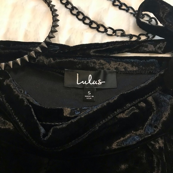 SMALL BLACK VELVET WRAP MINI SKIRT - Picture 8 of 12